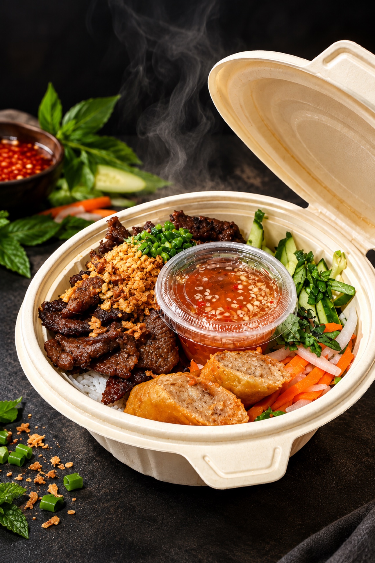 Vermicelli bowl to-go